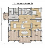 Дом из бревна VZ-152